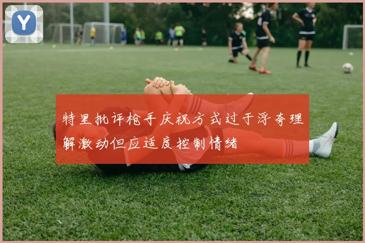 特里批评枪手庆祝方式过于浮夸理解激动但应适度控制情绪